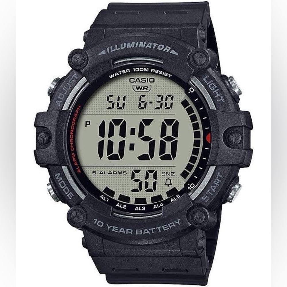 Casio illuminator ten year battery